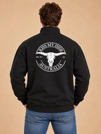 KMH Half Zip Jumper - White