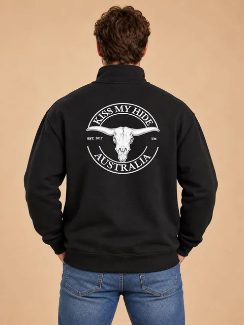 KMH Half Zip Jumper - White