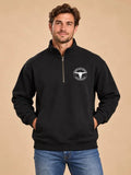 KMH Half Zip Jumper - White