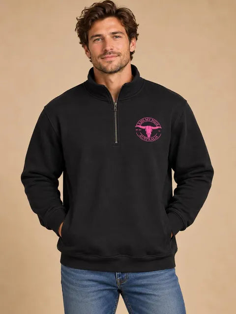 KMH Half Zip Jumper - Pink