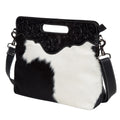 Cara – Genuine Cowhide and Tooled Leather Bag