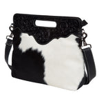 Cara – Genuine Cowhide and Tooled Leather Bag