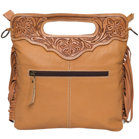 Celine – Genuine Cowhide and Tooled Leather Bag