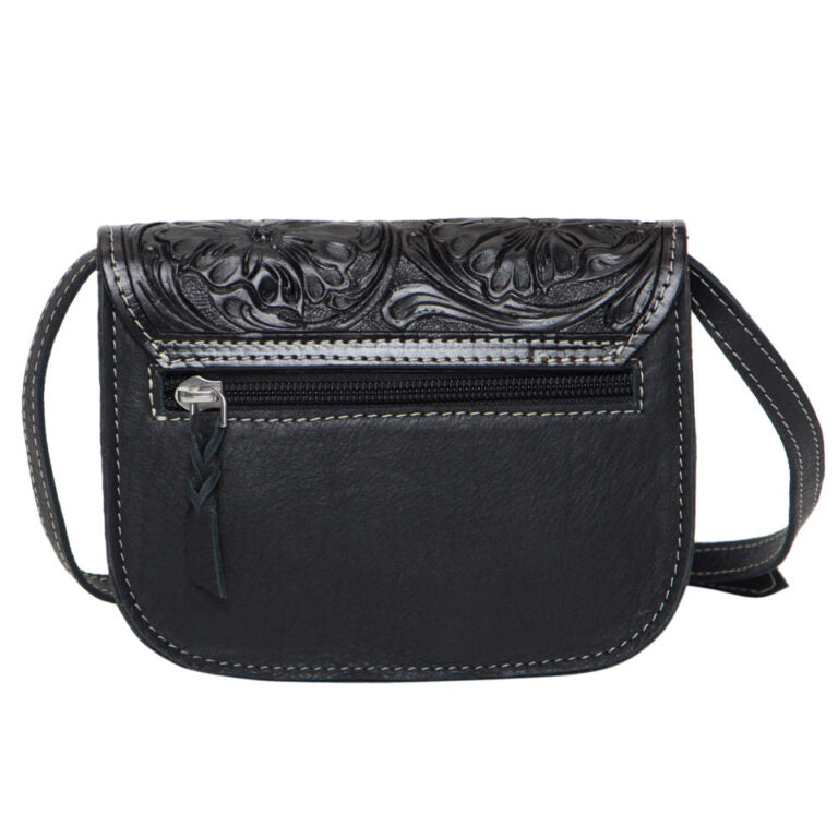 Mimi – Genuine Tooled Leather and Cowhide Bag