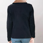 Women's Blazer w/ Hand Tooled Leather