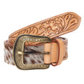 Cali – Genuine Cowhide and Tooled Leather Belt