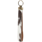 Genuine Cowhide Large Wristlet Oversized Keyring
