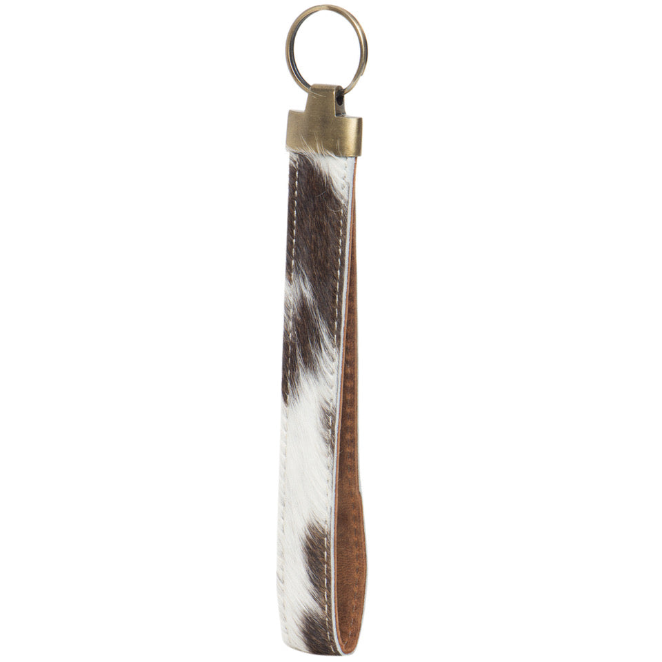 Genuine Cowhide Large Wristlet Oversized Keyring