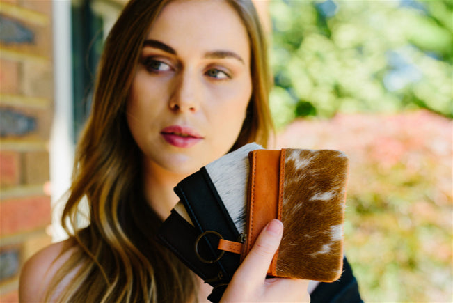 Penny - Genuine Leather and Cowhide Coin Purse