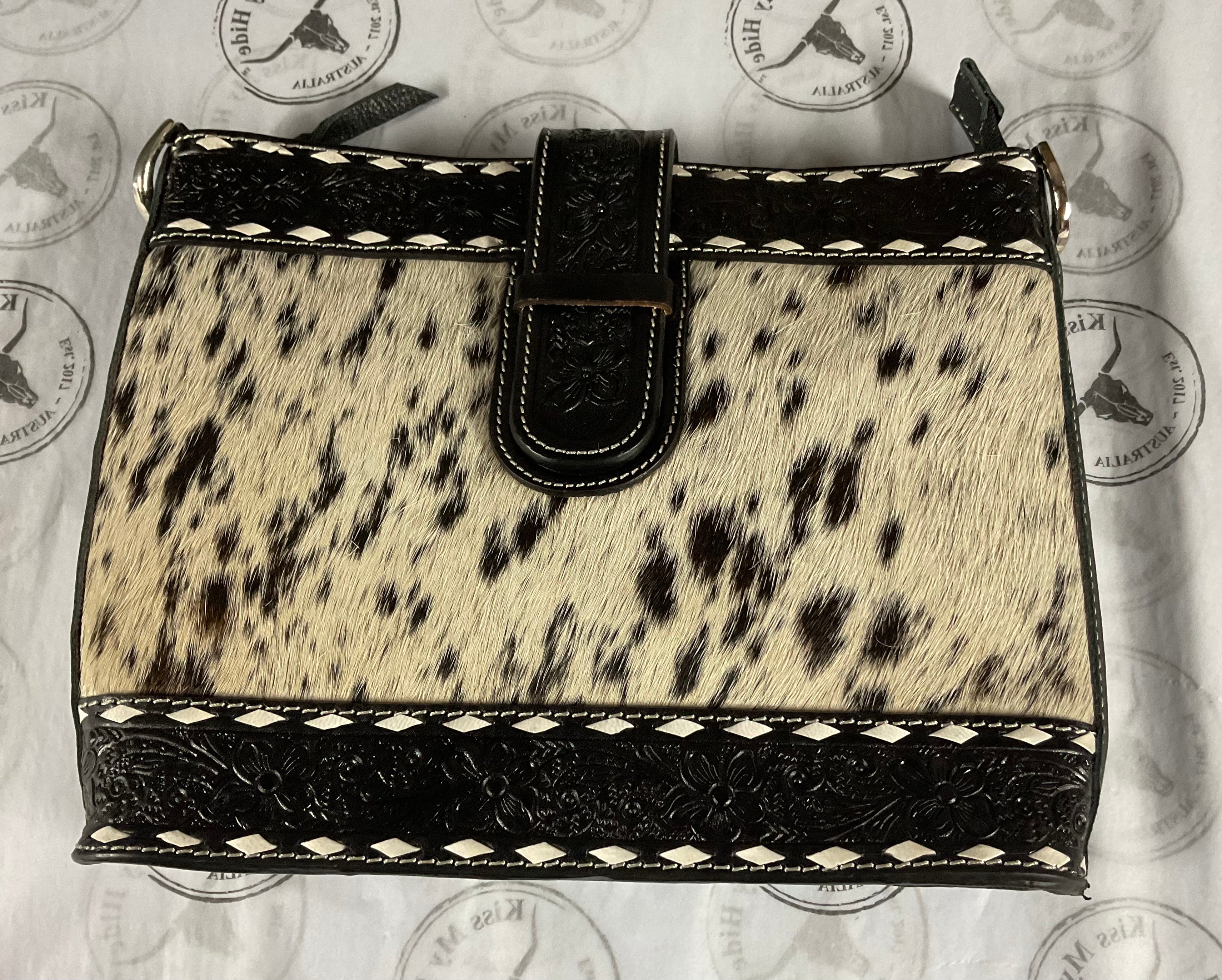Maracay – Genuine Cowhide and Tooled Leather Bag