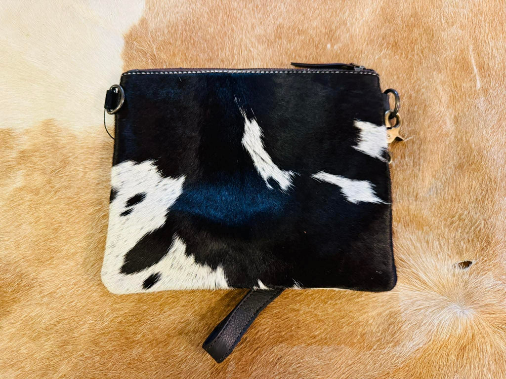 Cossy – Genuine Tooled Leather and Cowhide Clutch