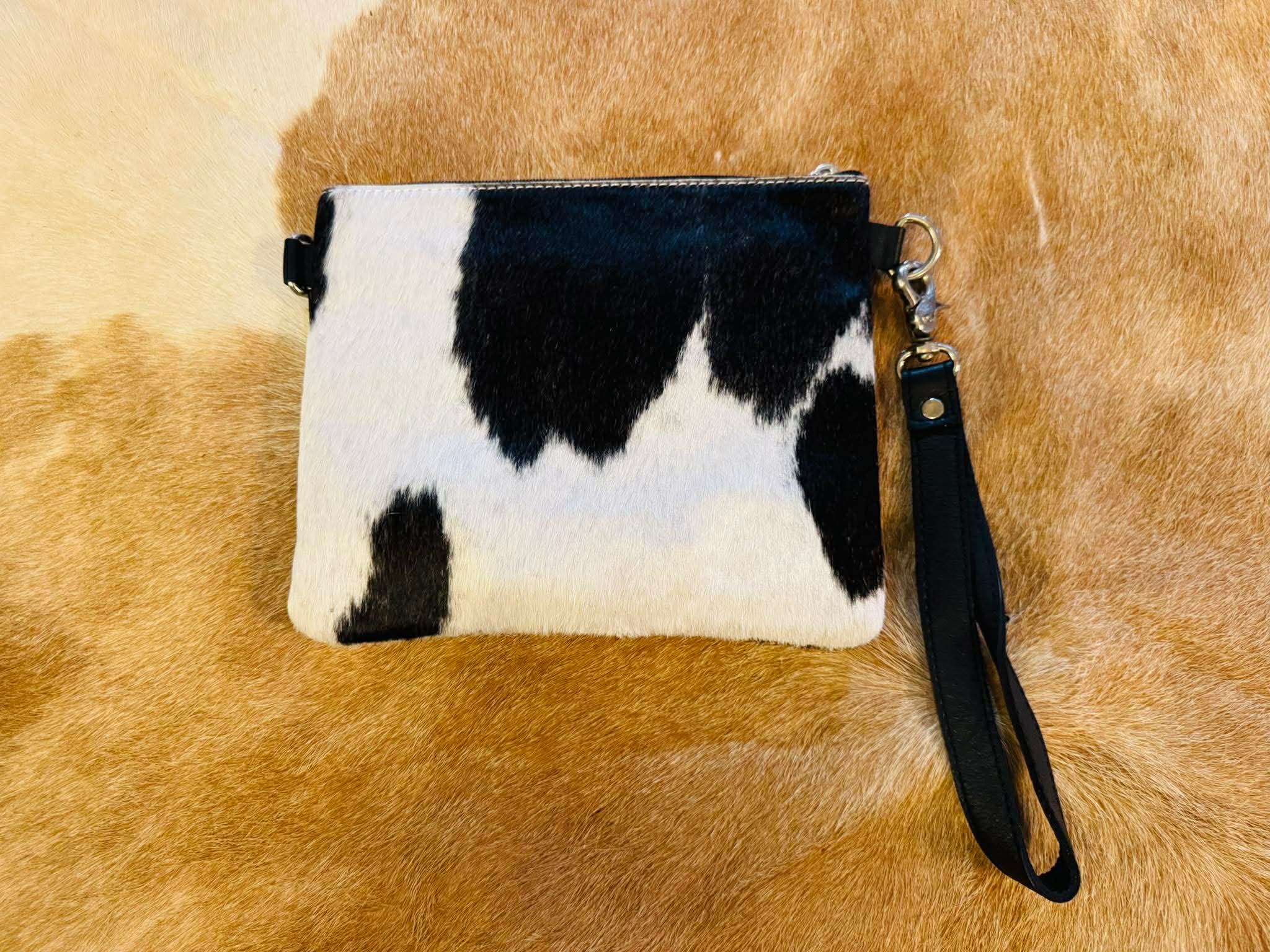 Cossy – Genuine Tooled Leather and Cowhide Clutch