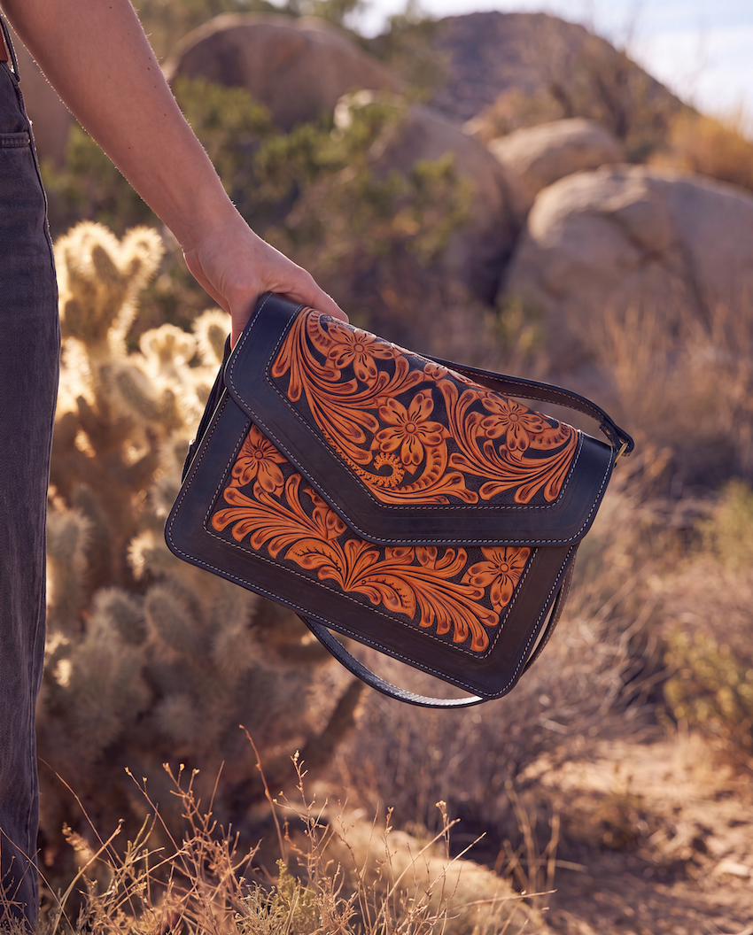 Tilley Tooled Crossbody Bag