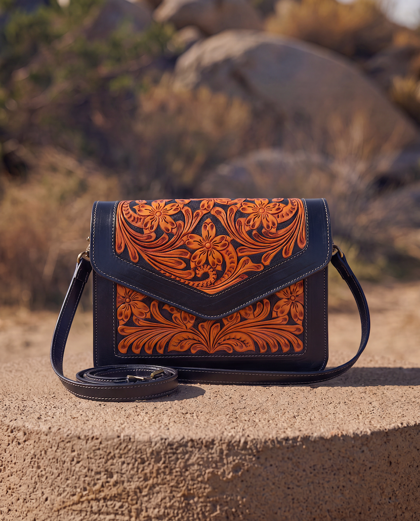 Tilley Tooled Crossbody Bag