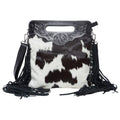 Celine – Genuine Cowhide and Tooled Leather Bag