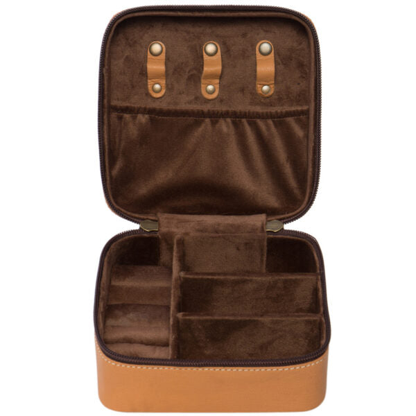 Joy - Genuine Tooled Leather and Cowhide Jewellery Box