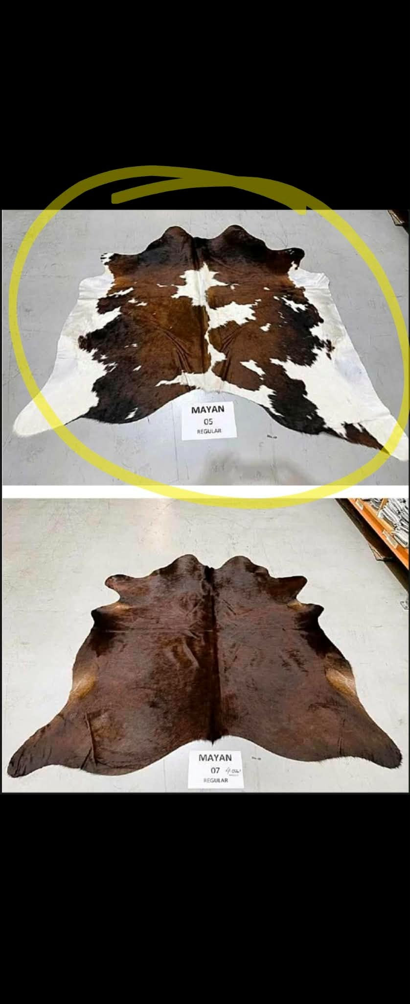 Genuine Cowhide Rug - MAYAN 05 REG