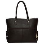 Trina – Genuine Leather and Cowhide Nappy Bag
