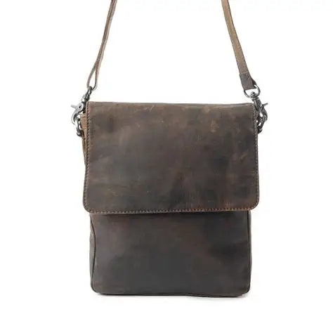 Mountain Heights – Genuine Cowhide and Leather Messenger Bag