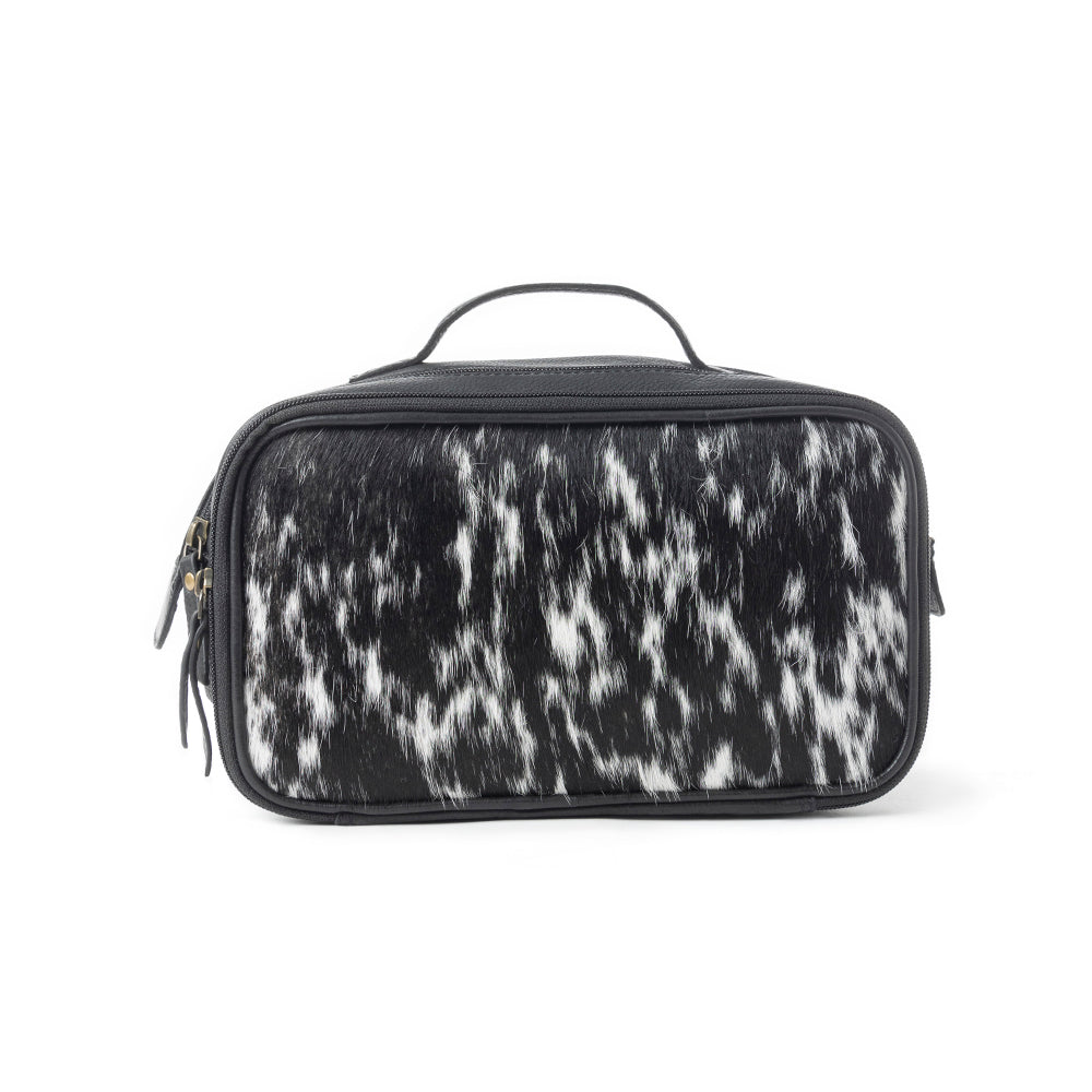 Martha – Genuine Leather and Cowhide Toiletry Bag