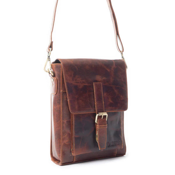 Desmona Peak – Genuine Leather Messenger Crossbody Bag -