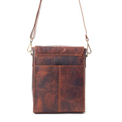 Desmona Peak – Genuine Leather Messenger Crossbody Bag -