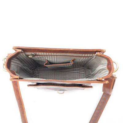 Desmona Peak – Genuine Leather Messenger Crossbody Bag -