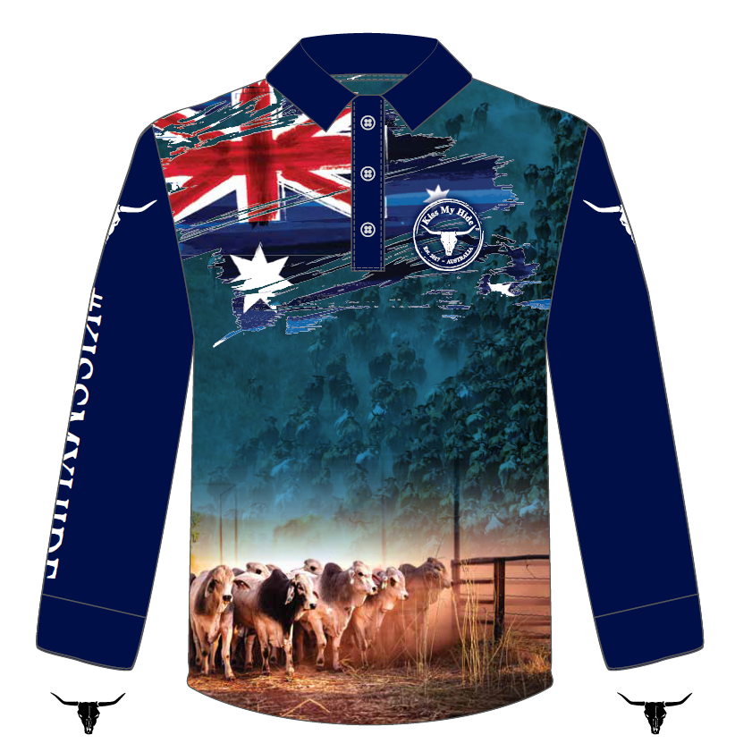Adult "CATTLE" Design Fishing Shirt - 2024 LOGO
