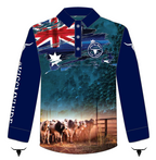 Adult "CATTLE" Design Fishing Shirt - 2024 LOGO