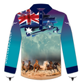 Adult "HORSES" Design Fishing Shirt - 2024 LOGO