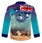 Adult "HORSES" Design Fishing Shirt - 2024 LOGO