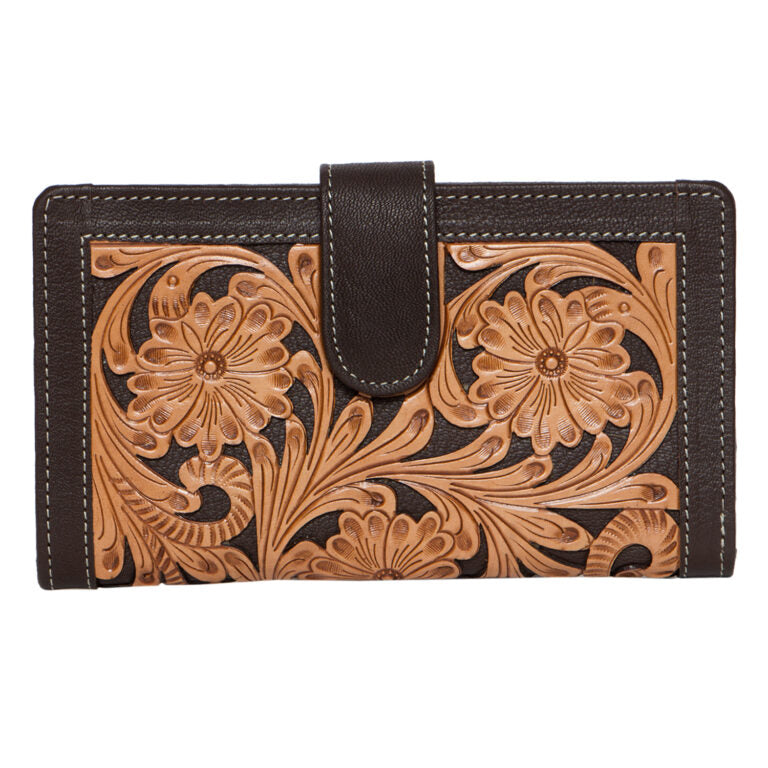 Emily – Genuine Tooled Leather Wallet Australia