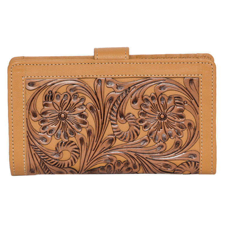 Emily – Genuine Tooled Leather Wallet Australia