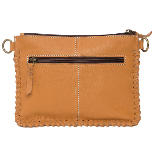 Val – Genuine Tooled Leather and Cowhide Clutch