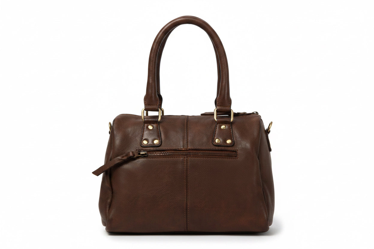 Glady Leather Studded Handbag