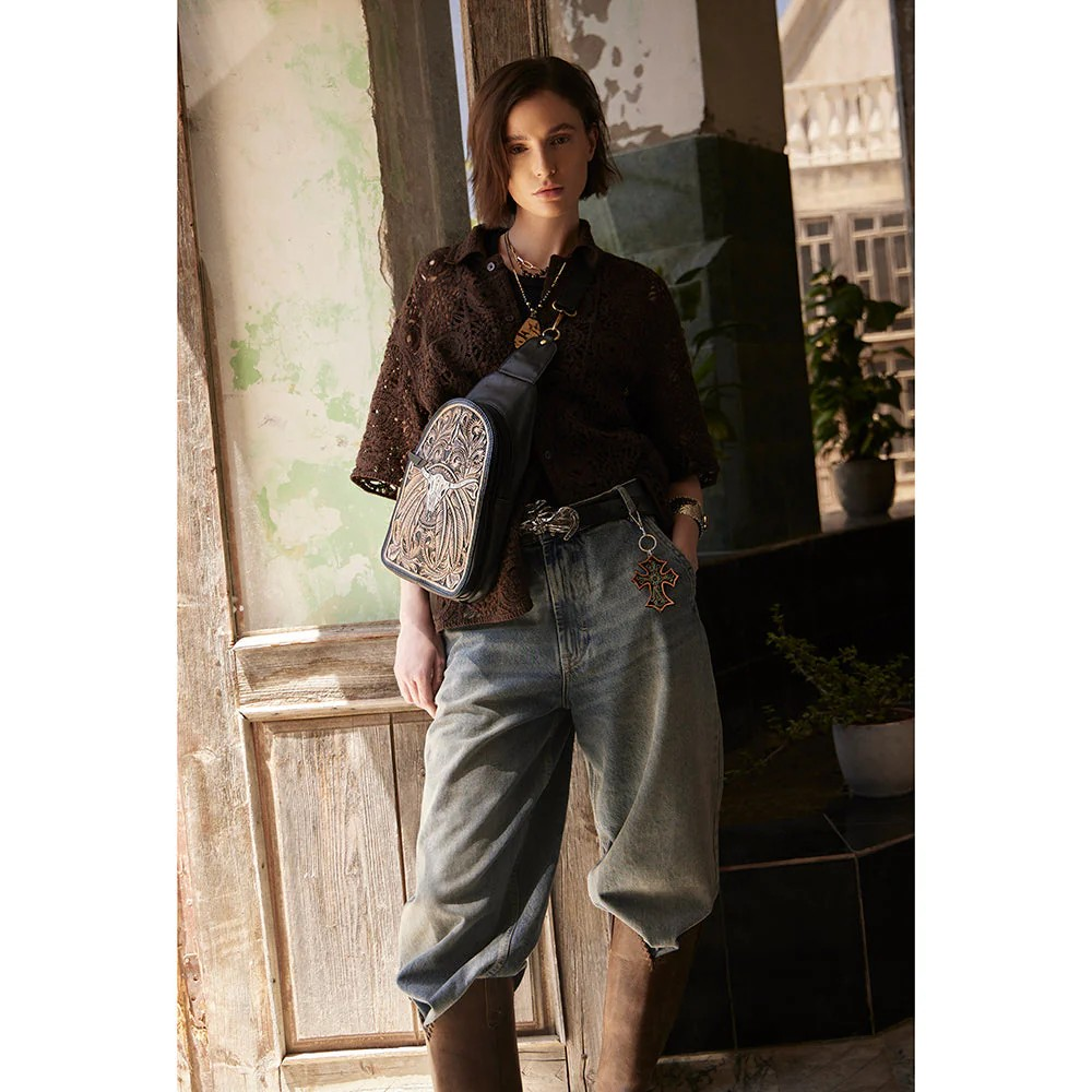 El Dirigir Mesa – Genuine Tooled Leather Backpack -