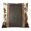 Genuine Cowhide and Leather Boot Stitch Cushion