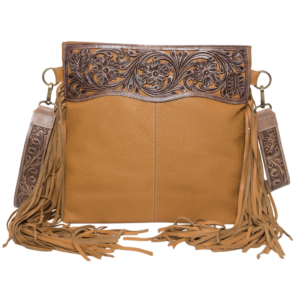 Nina – Genuine Tooled Leather Handbag