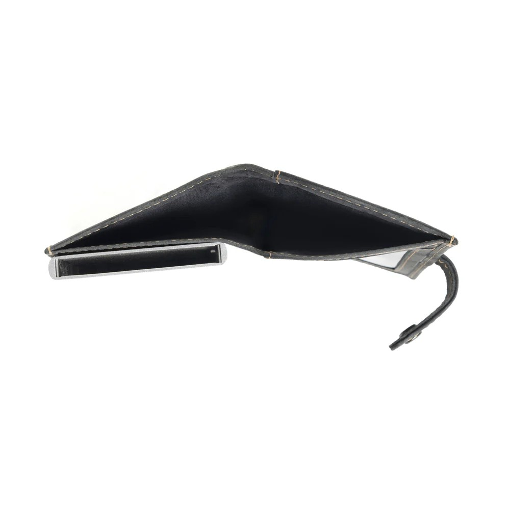 Prairie Slate – Genuine Leather Compact Wallet