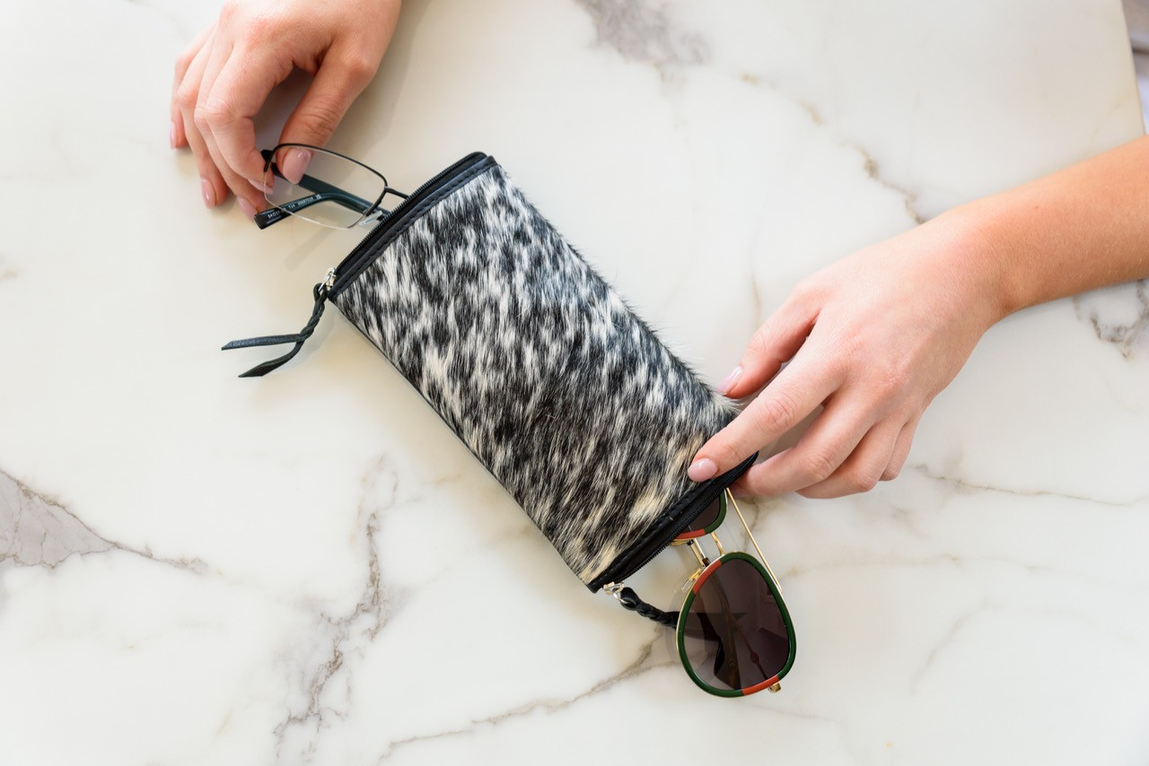 Georgia – Genuine Cowhide and Leather Double Sunglasses Case