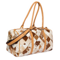 Delta – Genuine Cowhide and Leather Patchwork Duffel Bag