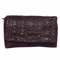 Gemma – Genuine Leather Woven Wallet