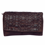 Gemma – Genuine Leather Woven Wallet