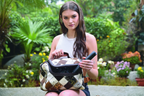Isabella – Genuine Patchwork Cowhide Make Up/ Toiletry Kit
