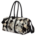 Delta – Genuine Cowhide and Leather Patchwork Duffel Bag