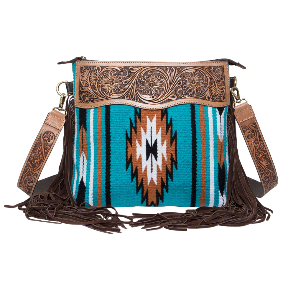 Anita – Genuine Leather and Saddle Blanket Bag