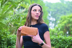 Gemma – Genuine Leather Woven Wallet