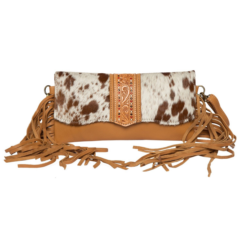 Dante – Genuine Cowhide and Tooled Leather Bag