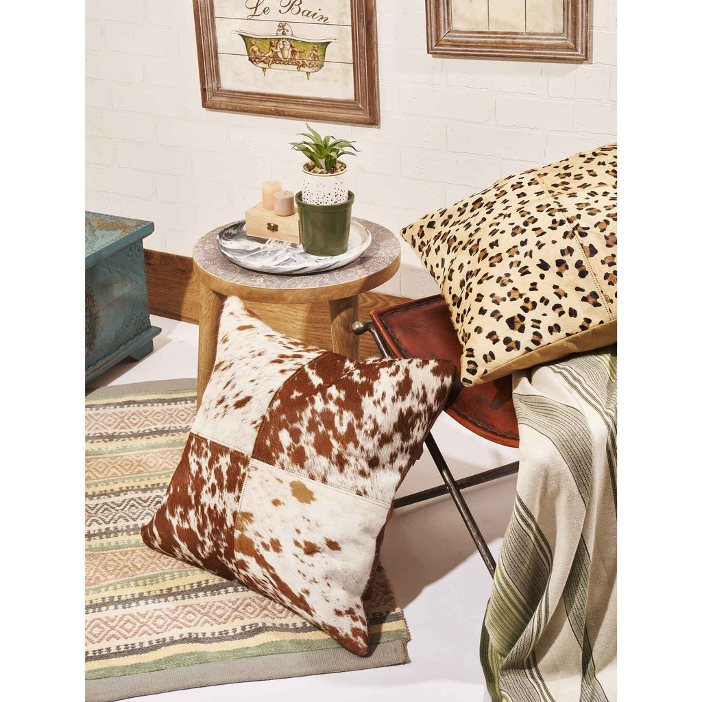 "Dapple" Genuine Cowhide Cushion Cover