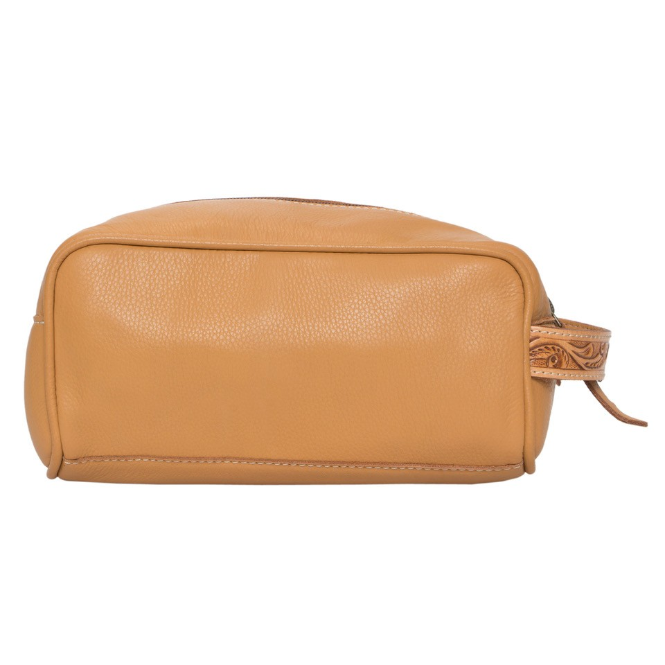 Abbey – Genuine Cowhide Leather Toiletry Bag Australia